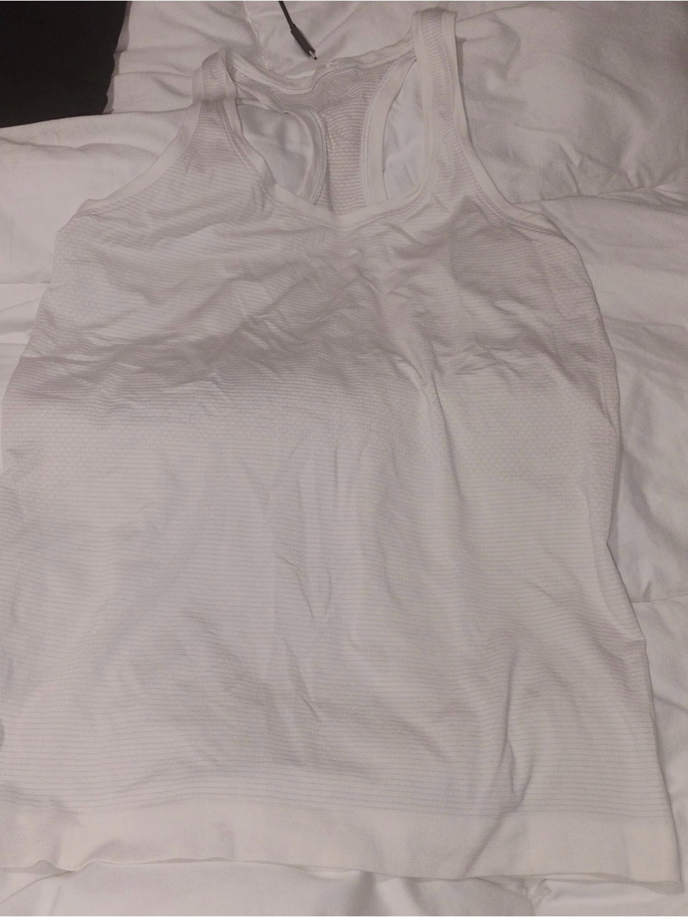lululemon athletica White Racerback Performance Tank